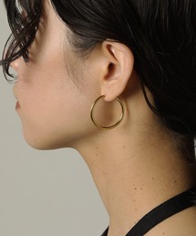 【ORLEAN】 シンプルフープピアス 太さ2.5mm