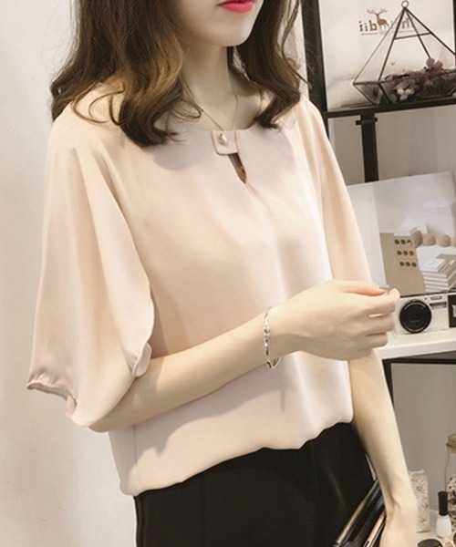 SallyLunn（サリーラン）の「スリーブフレアブラウス（シャツ/ブラウス・レディース・ライトピンク/グレー/ホワイト・FREE）」の11枚目の写真