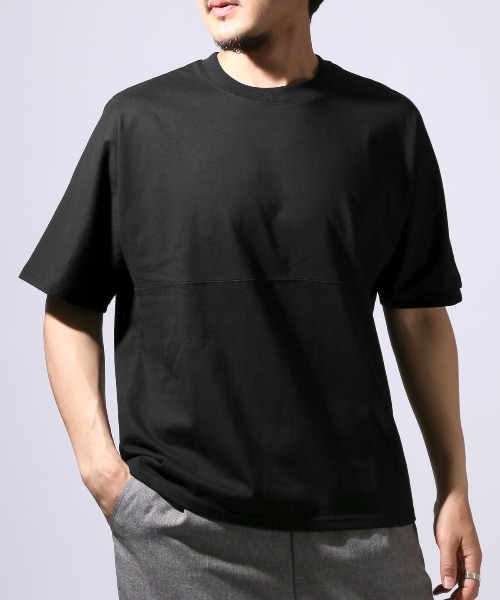 LUXSTYLE(ラグスタイル)の「ヘビーウェイト無地半袖Tシャツ(Tシャツ/カットソー・メンズ・ホワイト/ブラック/チャコールグレー/ブルー・M/L/XL)」の1枚目の写真