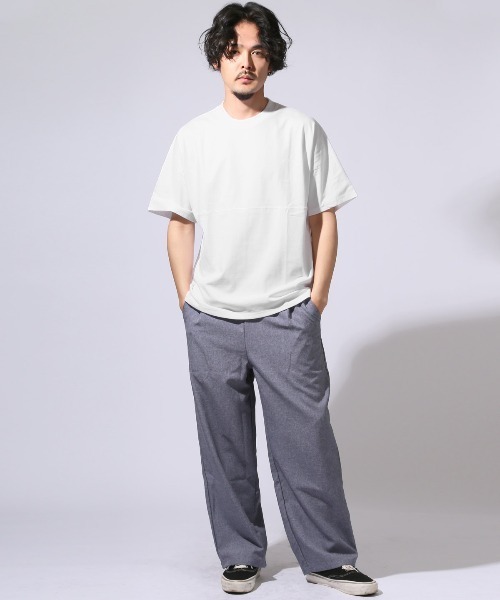 LUXSTYLE(ラグスタイル)の「ヘビーウェイト無地半袖Tシャツ(Tシャツ/カットソー・メンズ・ホワイト/ブラック/チャコールグレー/ブルー・M/L/XL)」の8枚目の写真