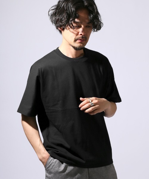 LUXSTYLE(ラグスタイル)の「ヘビーウェイト無地半袖Tシャツ(Tシャツ/カットソー・メンズ・ホワイト/ブラック/チャコールグレー/ブルー・M/L/XL)」の9枚目の写真