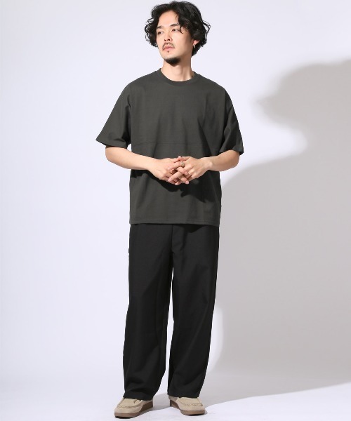 LUXSTYLE(ラグスタイル)の「ヘビーウェイト無地半袖Tシャツ(Tシャツ/カットソー・メンズ・ホワイト/ブラック/チャコールグレー/ブルー・M/L/XL)」の12枚目の写真