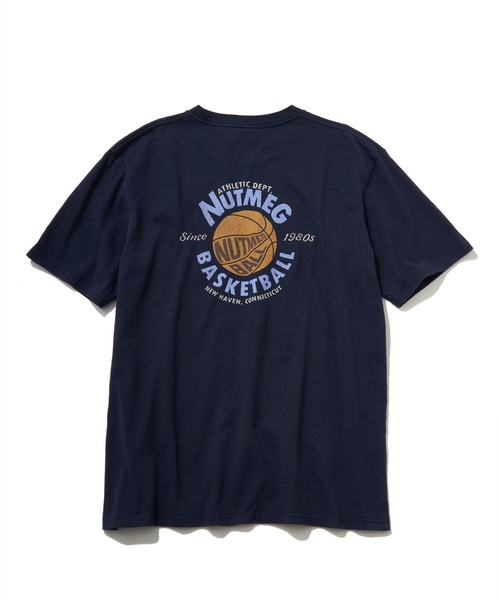 NO NEED(ノーニード)の「【NUTMEG/ナツメグ】BASKETBALL T(Tシャツ/カットソー・メンズ・ホワイト/チャコール/ネイビー/ブラック/グレー・M/L/LL)」の5枚目の写真