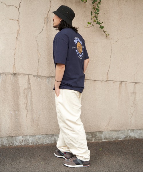 NO NEED(ノーニード)の「【NUTMEG/ナツメグ】BASKETBALL T(Tシャツ/カットソー・メンズ・ホワイト/チャコール/ネイビー/ブラック/グレー・M/L/LL)」の20枚目の写真