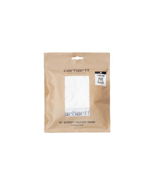 Carhartt WIP（カーハートダブリューアイピー）の「Carhartt WIP W' SCRIPT RACER TANK（カーハートワークインプログレス ウィメンズ スクリプト レーサー タンク）（Tシャツ/カットソー・レディース・ホワイト/ブラック・X-SMALL/SMALL/MEDIUM）」の3枚目の写真