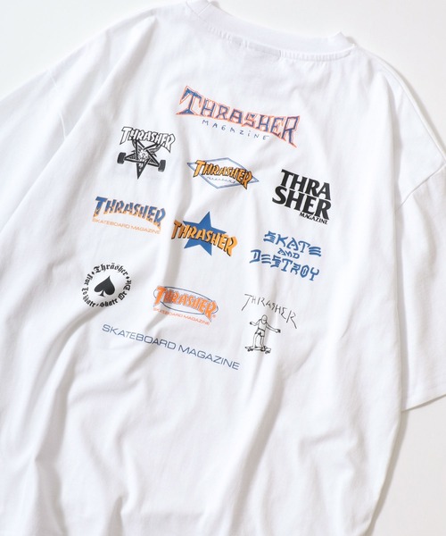 セール】THRASHER（スラッシャー）ブランドロゴバックプリントT
