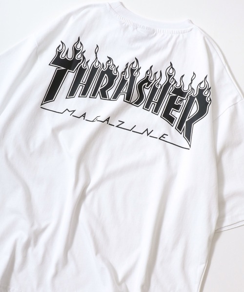 THRASHER(スラッシャー)の「THRASHER(スラッシャー)ブランドロゴバックプリントTシャツ メンズ レディース ユニセックス(Tシャツ/カットソー・メンズ・ホワイト/ホワイト系その他/ブラック/ブラック系その他2/アッシュグレー/ブラック系その他/ホワイト系その他2/ブラック系その他3/グリーン系その他/ブルー系その他/ブラック系その他4/ホワイト系その他3/グリーン/グリーン系その他2/ブルー系その他2/ブラック系その他5/ホワイト系その他4/ブルー・M/L)」の3枚目の写真