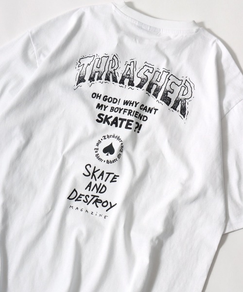 THRASHER(スラッシャー)の「THRASHER(スラッシャー)ブランドロゴバックプリントTシャツ メンズ レディース ユニセックス(Tシャツ/カットソー・メンズ・ホワイト/ホワイト系その他/ブラック/ブラック系その他2/アッシュグレー/ブラック系その他/ホワイト系その他2/ブラック系その他3/グリーン系その他/ブルー系その他/ブラック系その他4/ホワイト系その他3/グリーン/グリーン系その他2/ブルー系その他2/ブラック系その他5/ホワイト系その他4/ブルー・M/L)」の5枚目の写真