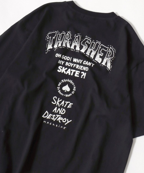 THRASHER(スラッシャー)の「THRASHER(スラッシャー)ブランドロゴバックプリントTシャツ メンズ レディース ユニセックス(Tシャツ/カットソー・メンズ・ホワイト/ホワイト系その他/ブラック/ブラック系その他2/アッシュグレー/ブラック系その他/ホワイト系その他2/ブラック系その他3/グリーン系その他/ブルー系その他/ブラック系その他4/ホワイト系その他3/グリーン/グリーン系その他2/ブルー系その他2/ブラック系その他5/ホワイト系その他4/ブルー・M/L)」の11枚目の写真