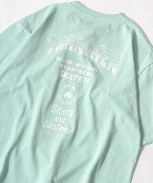 THRASHER(スラッシャー)の「THRASHER(スラッシャー)ブランドロゴバックプリントTシャツ メンズ レディース ユニセックス(Tシャツ/カットソー・メンズ・ホワイト/ホワイト系その他/ブラック/ブラック系その他2/アッシュグレー/ブラック系その他/ホワイト系その他2/ブラック系その他3/グリーン系その他/ブルー系その他/ブラック系その他4/ホワイト系その他3/グリーン/グリーン系その他2/ブルー系その他2/ブラック系その他5/ホワイト系その他4/ブルー・M/L)」の15枚目の写真