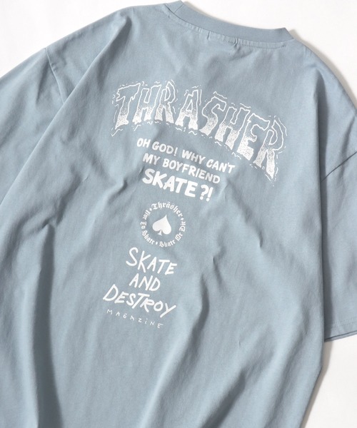THRASHER(スラッシャー)の「THRASHER(スラッシャー)ブランドロゴバックプリントTシャツ メンズ レディース ユニセックス(Tシャツ/カットソー・メンズ・ホワイト/ホワイト系その他/ブラック/ブラック系その他2/アッシュグレー/ブラック系その他/ホワイト系その他2/ブラック系その他3/グリーン系その他/ブルー系その他/ブラック系その他4/ホワイト系その他3/グリーン/グリーン系その他2/ブルー系その他2/ブラック系その他5/ホワイト系その他4/ブルー・M/L)」の18枚目の写真