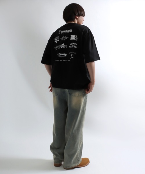セール】THRASHER（スラッシャー）ブランドロゴバックプリントT