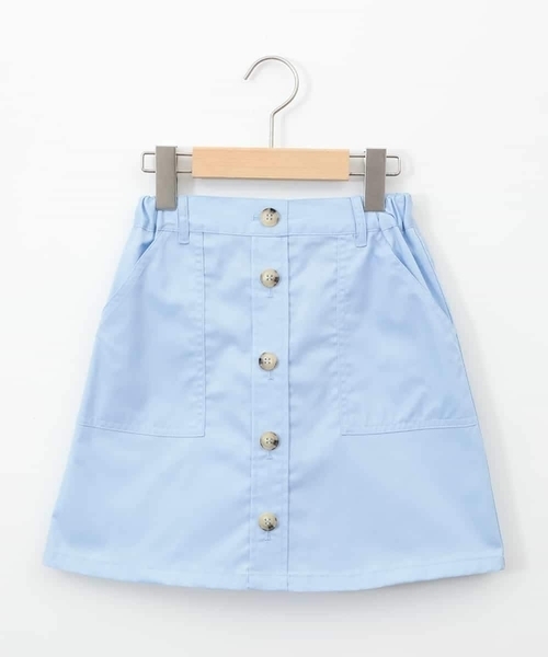 a.v.v（アーヴェヴェ）の「[120-130]ベイカーポケットスカート（スカート・キッズ・ダークインディゴブルー/ベージュ・120/130）」の10枚目の写真