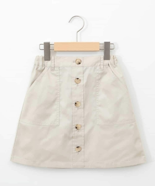 a.v.v（アーヴェヴェ）の「[120-130]ベイカーポケットスカート（スカート・キッズ・ダークインディゴブルー/ベージュ・120/130）」の22枚目の写真