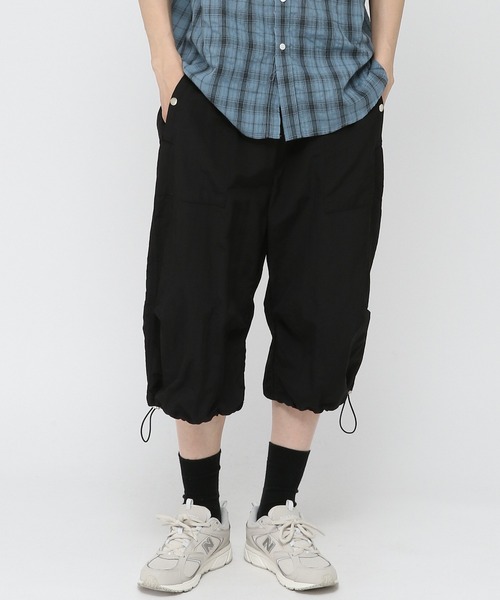 LAND MUSEUM(ランドミュージアム)の「LAND MUSEUM/ナイロンバミューダショートパンツ(その他パンツ・メンズ・ブラック/グレー・FREE)」の2枚目の写真