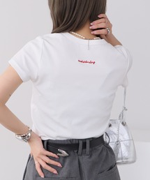 ROOPTOKYO（ループトウキョウ）の「バックロゴ刺繍半袖Tシャツ（Tシャツ/カットソー）」
