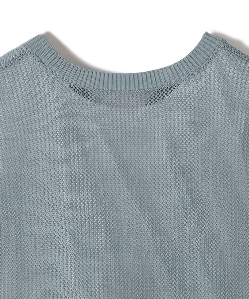 SHIPS Colors(シップス カラーズ)の「SHIPS Colors:2WAY メッシュ ニット × タンクトップ セット(ニット/セーター・レディース・ブラック/ライトブルー/オフホワイト・ONE SIZE)」の9枚目の写真