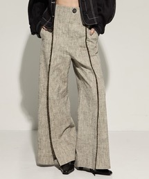 STUDIOUS（ステュディオス）の「【STUDIOUS/ステュディオス】Silk Nep Flare Trousers/シルクネップフレアトラウザー（スラックス）」