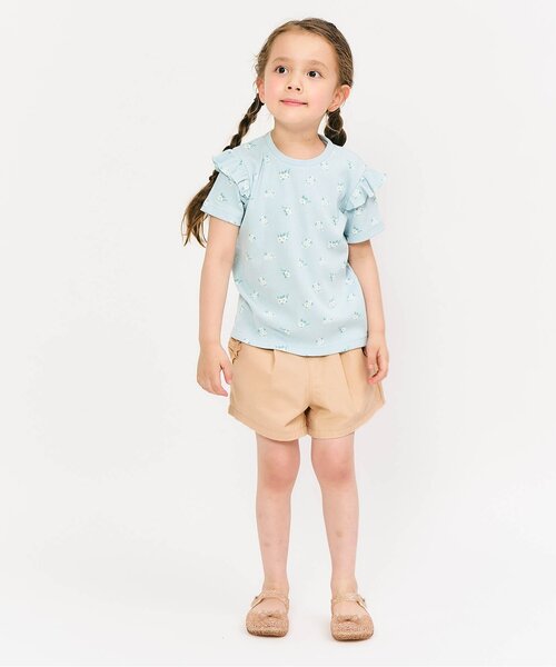 apres les cours（アプレレクール）の「【WEB限定/ジュニア対応】デイリーショートパンツ（その他パンツ・キッズ・ベージュ/チャコール/チェック/ラベンダー/ミント・100/120/90/80/110/130/140）」の6枚目の写真