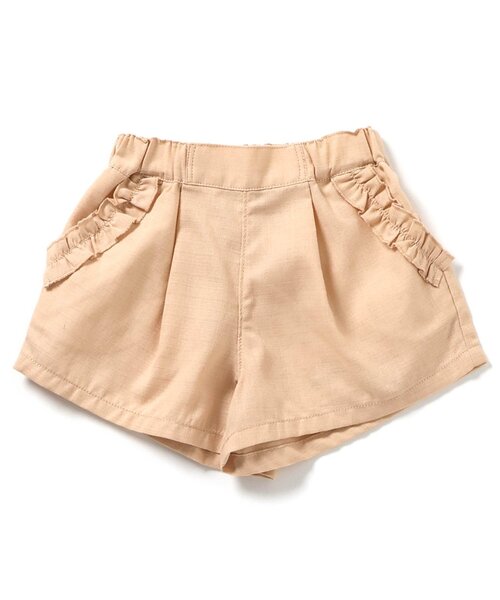 apres les cours（アプレレクール）の「【WEB限定/ジュニア対応】デイリーショートパンツ（その他パンツ・キッズ・ベージュ/チャコール/チェック/ラベンダー/ミント・100/120/90/80/110/130/140）」の16枚目の写真