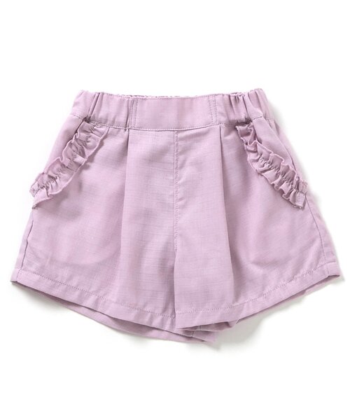 apres les cours（アプレレクール）の「【WEB限定/ジュニア対応】デイリーショートパンツ（その他パンツ・キッズ・ベージュ/チャコール/チェック/ラベンダー/ミント・100/120/90/80/110/130/140）」の20枚目の写真