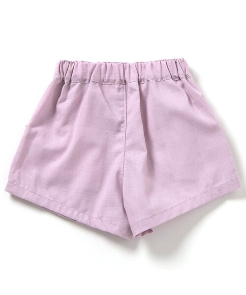 apres les cours（アプレレクール）の「【WEB限定/ジュニア対応】デイリーショートパンツ（その他パンツ・キッズ・ベージュ/チャコール/チェック/ラベンダー/ミント・100/120/90/80/110/130/140）」の22枚目の写真