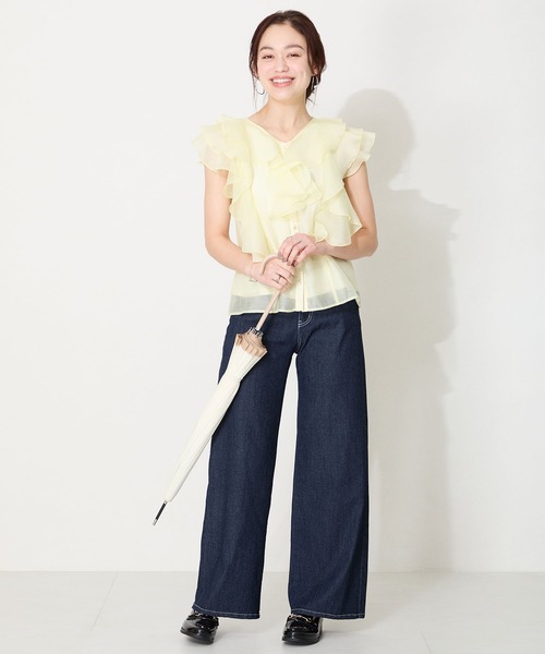 ORiental TRaffic（オリエンタルトラフィック）の「ビットモチーフPVC レイン ローファー  /R-1021 レインシューズ 雨の日 ローファー（レインシューズ・レディース・ブラック/ブラウン・40/38/39/41/42/35/36/37/34/43/33）」の21枚目の写真