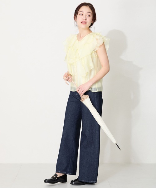 ORiental TRaffic（オリエンタルトラフィック）の「ビットモチーフPVC レイン ローファー  /R-1021 レインシューズ 雨の日 ローファー（レインシューズ・レディース・ブラック/ブラウン・40/38/39/41/42/35/36/37/34/43/33）」の22枚目の写真