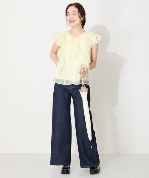 ORiental TRaffic（オリエンタルトラフィック）の「ビットモチーフPVC レイン ローファー  /R-1021 レインシューズ 雨の日 ローファー（レインシューズ・レディース・ブラック/ブラウン・40/38/39/41/42/35/36/37/34/43/33）」の20枚目の写真