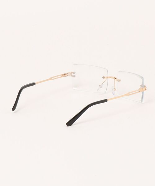 IMARI(イマリ)の「【 IMARI / イマリ 】 スクエア フレーム リムレス クリア メガネ(メガネ・レディース・ゴールド/シルバー・FREE)」の9枚目の写真