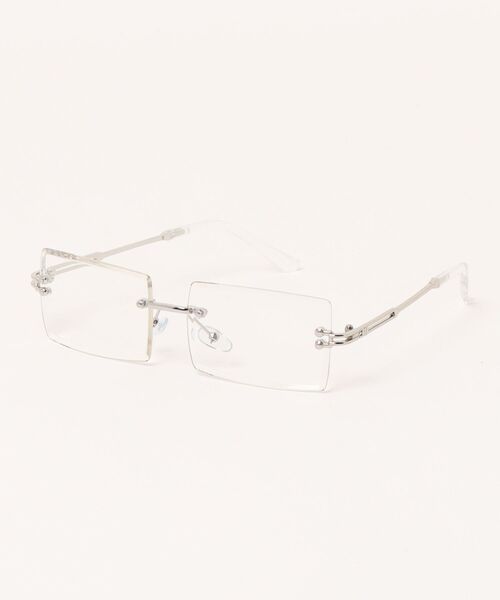 IMARI(イマリ)の「【 IMARI / イマリ 】 スクエア フレーム リムレス クリア メガネ(メガネ・レディース・ゴールド/シルバー・FREE)」の10枚目の写真
