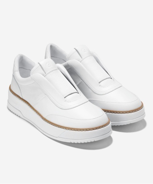 COLE HAAN（コールハーン）の「グランドプロ マックスフィールド スリッポン スニーカー womens（スニーカー・レディース・ホワイト・6/6.5/7/7.5/8/5.5/5/8.5/9）」の2枚目の写真
