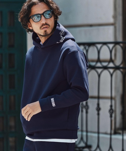 felkod(フィルコッド)の「mpa3837- Print Cardboard Knit Parka パーカー(パーカー・メンズ・ブラック/トップグレー/ネイビー・S/M/L/XL)」の3枚目の写真