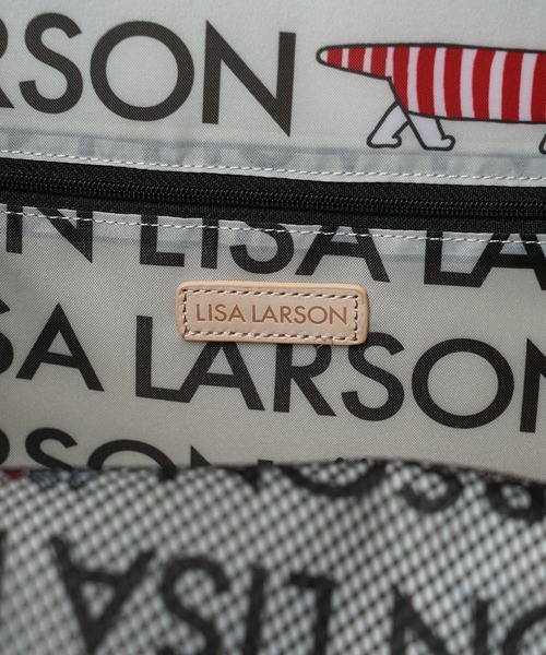 Lisa Larson(リサラーソン)の「【WEB限定】リサ・ラーソン A4サイズ収納可 大容量 軽撥水 リュックサック LTPK-08(バックパック/リュック・レディース・ブラック×ゴールド・ONE SIZE)」の13枚目の写真
