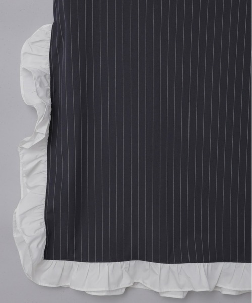 Olu.（オルドット）の「ストライプサイドフリルスカート[セットアップ可能]（スカート・レディース・グレー/ネイビー・0/1）」の15枚目の写真