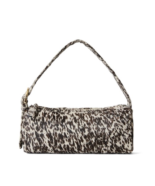 HASHIBAMI（ハシバミ）の「【HASHIBAMI】ヨコナガジップ カウヘアー ワンショルダー（ショルダーバッグ・レディース・ブラック×ベージュ/ホワイト・FREE）」の20枚目の写真