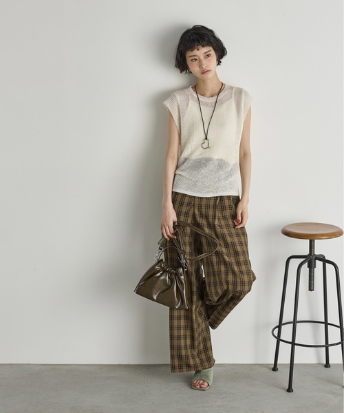 THE YOn（ザヨン）の「合皮ワンハンドルギャザーバッグ（ハンドバッグ・レディース・カーキブラウン/ワインレッド/ブラック・FREE）」の21枚目の写真