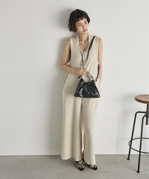 THE YOn（ザヨン）の「合皮ワンハンドルギャザーバッグ（ハンドバッグ・レディース・カーキブラウン/ワインレッド/ブラック・FREE）」の10枚目の写真