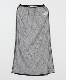 <AMOMENTO>SHEER LACE LONG SKIRT/スカート