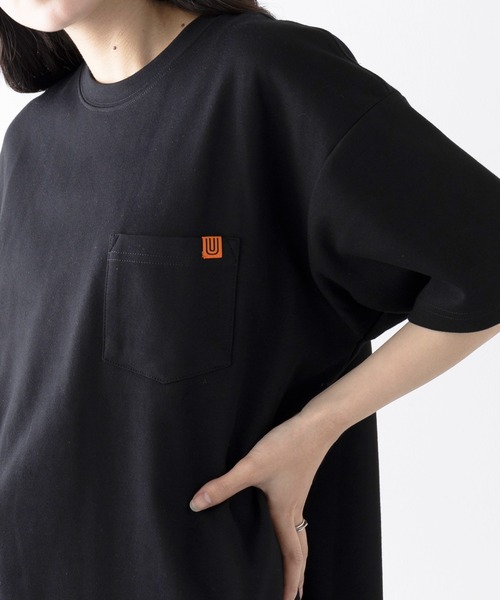 UNIVERSAL OVERALL（ユニバーサルオーバーオール）の「【UNIVERSAL OVERALL】PONTE POCKET TEE U2413211-B（Tシャツ/カットソー・レディース・ホワイト/ブラック/オートミール・S/XL/M/L）」の20枚目の写真