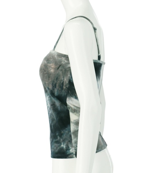 anap mimpi（アナップミンピ）の「カップ付き タイダイ柄 キャミソール（キャミソール・レディース・ネイビー/ベージュ・FREE）」の5枚目の写真