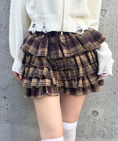 3.3 Field Trip （3.3フィールドトリップ）の「3.3 Field Trip／フリルレースショートパンツ(インパン付)（その他パンツ・レディース・その他1/その他2/ホワイト/ブラック/その他4/その他3/ブラウン/その他5・FREE）」の3枚目の写真