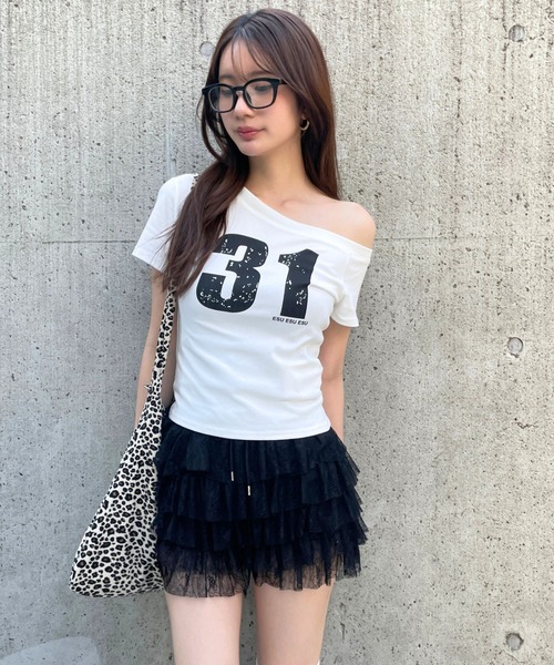 3.3 Field Trip／フリルレースショートパンツ（スカート）｜3.3
