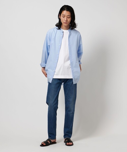 UNITED ARROWS（ユナイテッドアローズ）の「サマーシルケットスムース クルーネック T（Tシャツ/カットソー・メンズ・オリーブ/ダークグレー/ホワイト/ライラック・S/M/L/XL）」の8枚目の写真