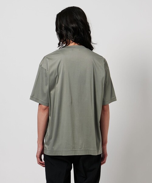 UNITED ARROWS（ユナイテッドアローズ）の「サマーシルケットスムース クルーネック T（Tシャツ/カットソー・メンズ・オリーブ/ダークグレー/ホワイト/ライラック・S/M/L/XL）」の11枚目の写真