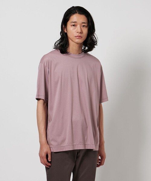 UNITED ARROWS（ユナイテッドアローズ）の「サマーシルケットスムース クルーネック T（Tシャツ/カットソー・メンズ・オリーブ/ダークグレー/ホワイト/ライラック・S/M/L/XL）」の12枚目の写真