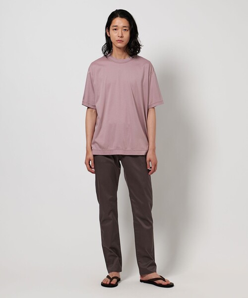 UNITED ARROWS（ユナイテッドアローズ）の「サマーシルケットスムース クルーネック T（Tシャツ/カットソー・メンズ・オリーブ/ダークグレー/ホワイト/ライラック・S/M/L/XL）」の13枚目の写真