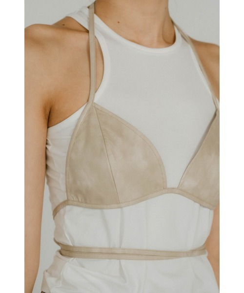 Knuth Marf(クヌースマーフ)の「wrap leather bustier(その他トップス・レディース・ブラウン/サンドベージュ・FREE)」の11枚目の写真