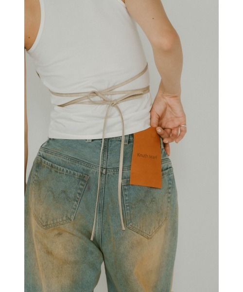 Knuth Marf(クヌースマーフ)の「wrap leather bustier(その他トップス・レディース・ブラウン/サンドベージュ・FREE)」の9枚目の写真
