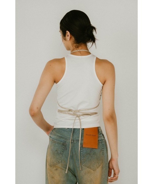 Knuth Marf(クヌースマーフ)の「wrap leather bustier(その他トップス・レディース・ブラウン/サンドベージュ・FREE)」の10枚目の写真